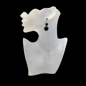 Party Earrings of Faceted Czech Mirrored Glass