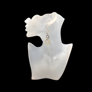 Venetian Glass Yellow Circle Earrings