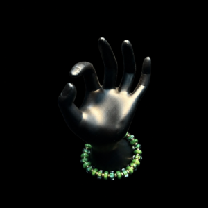 Artisan Green Beads and Gold Filled Spacers