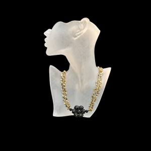 Luxury Tiny Petal Pearl and Large Venetian Glass Flower