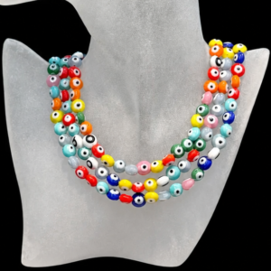 Multi-Colored Beaded Eye Candy Necklace