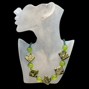 Ocean Memories Venetian Glass and Stone Beaded Necklace